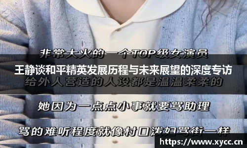 王静谈和平精英发展历程与未来展望的深度专访